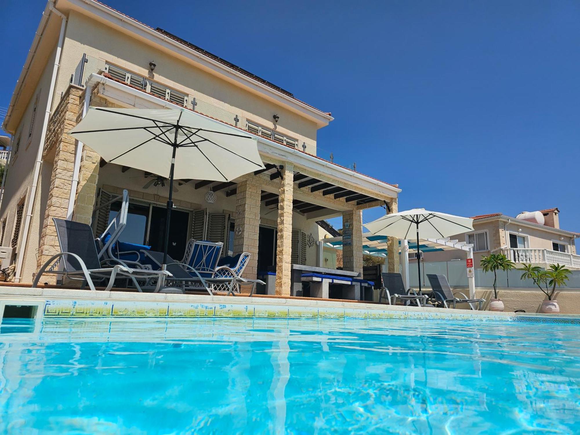 Villa Ocean Breeze Pegeia Exteriér fotografie